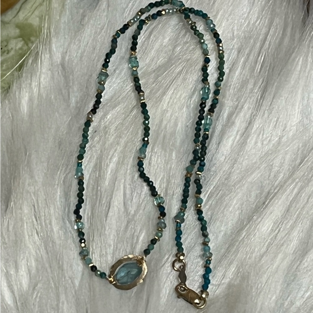 14K GF Teal Necklace